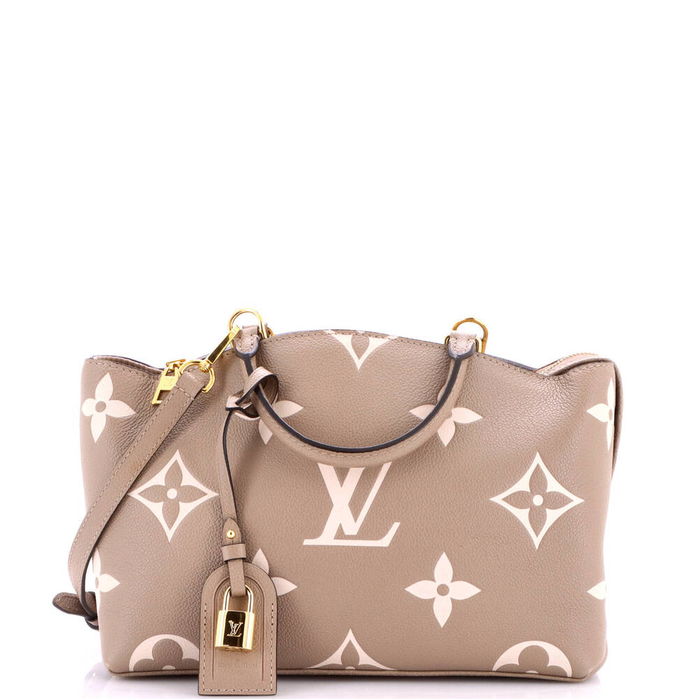 Louis Vuitton Petit Palais Handbag Bicolor Monogram Empreinte Giant